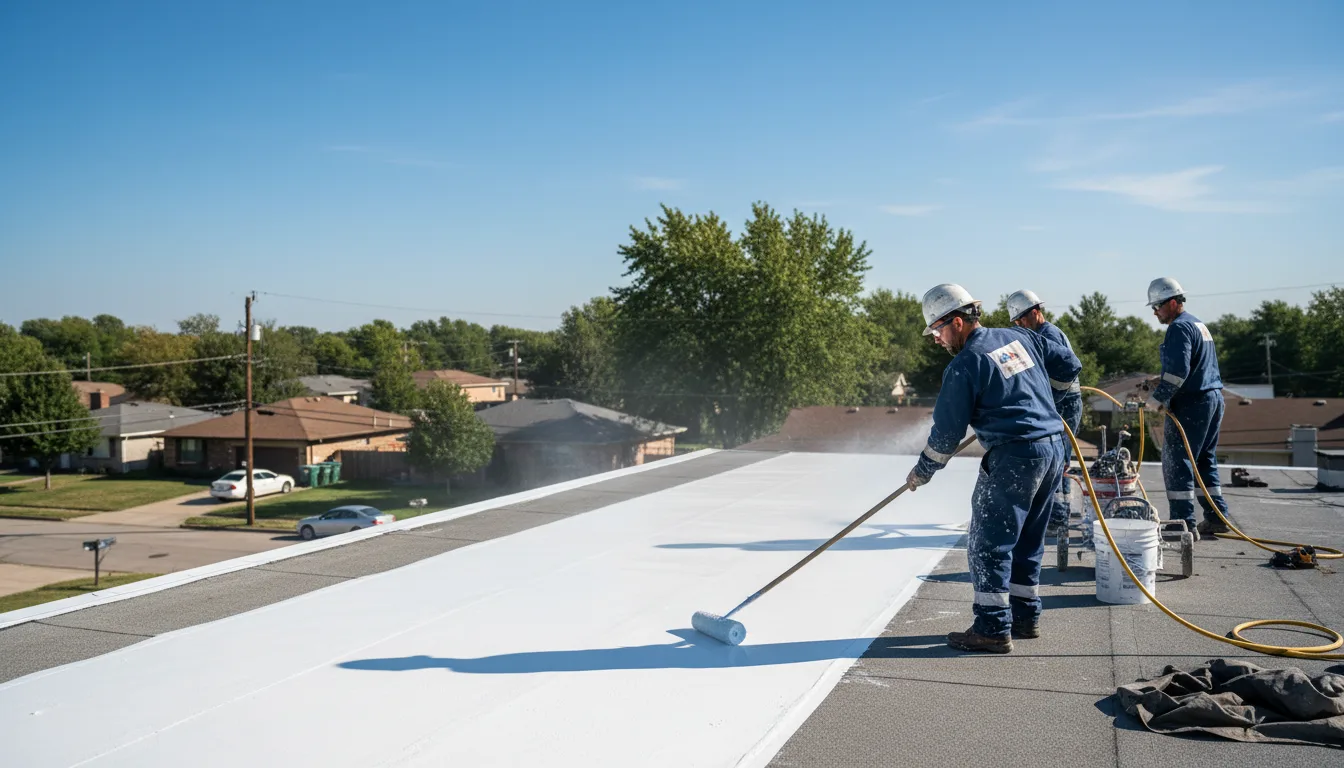 Commercial roof coating in Scott, LA near me